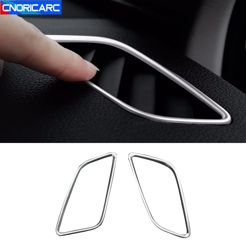 Car Styling Console Dashboard Both Side Air Outlet Frame Decoration Cover Trim For Audi A4 B9 A5 2017-2021 Interior Accessories