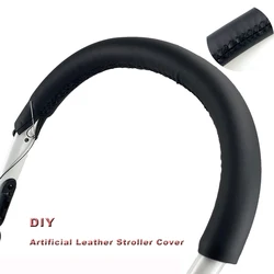 Diy Baby Strollers Armrest Handle Pu Protective Case Cover For Babyzen YOYO Bugaboo CYBEX Stokke Customization Pram Accessories