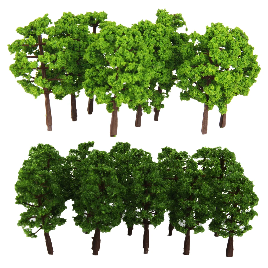 

40x 1:150 N Scale Painted Model Trees Railway Landscape Scenery DIY Toy Gift