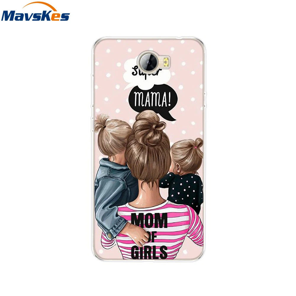 Funda de silicona con dibujos animados para Huawei, carcasa de TPU con flores para Honor 5A, LYO-L21, CUN-U29, Y5 II, Y5II, Y5