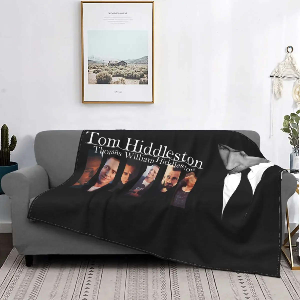 Tom Hiddleston Vintage Blanket Thomas William Hiddleston Plush Awesome Warm Throw Blankets for Home Decoration