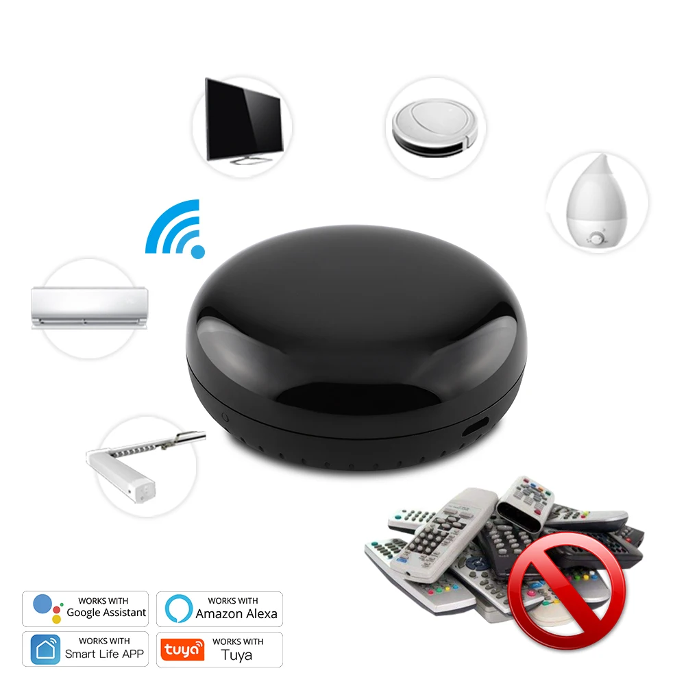 Control remoto inteligente por infrarrojos, Control Universal por voz, Smart Life, Tuya, para todos los televisores, DVD, AUD, Alexa y Google Home