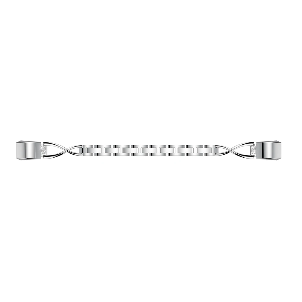 سوار مرصع بالألماس من الفولاذ المقاوم للصدأ لساعة Fitbit Alta الكلاسيكية لملحقات سوار المعصم الذكي Fitbit Alta HR