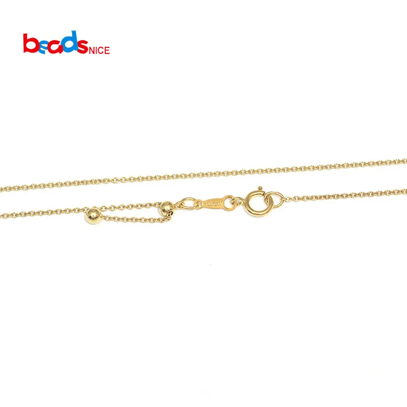 Beadsnice ID40120smt2 O-chain Finding Gold Filled Chain Necklace for Women Jewelry Component Supply