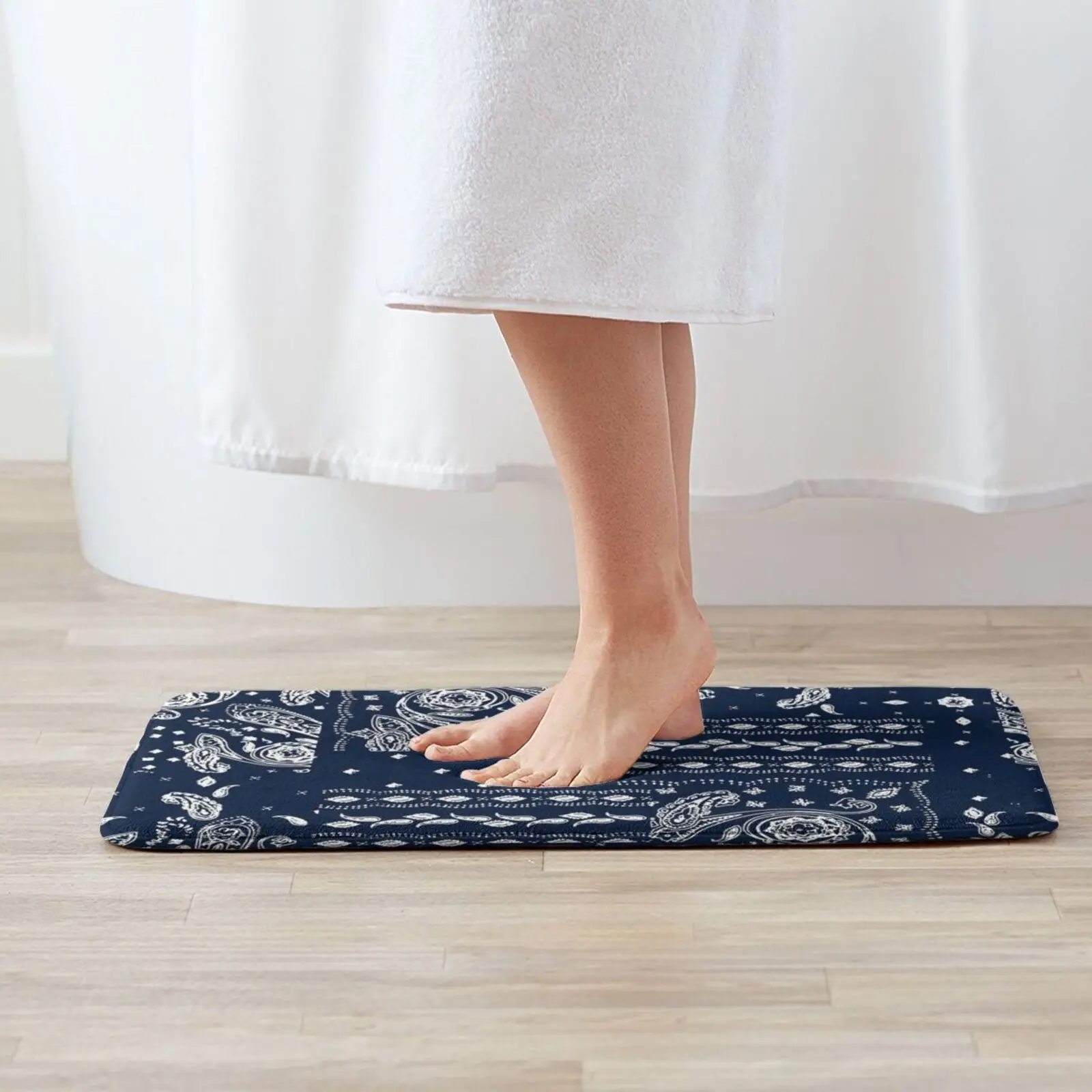Paisley Bandana Carpet Mat Rug Cushion Soft Non-Slip Bandana Paisleyfacemask