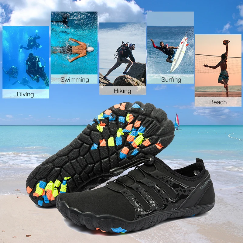 Men Aqua Shoes Quick Dry Beach Shoes Breathable Sneakers Barefoot Upstream Water Footwear Swimming Hiking Sport Shoe Big Size 50