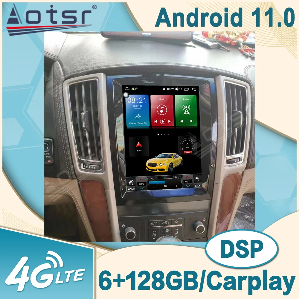 

6+128G Android For Cadillac SLS 2007 - 2012 Car Radio GPS Navigation Video Multimedia Player Stereo receiver Carplay Head Unit