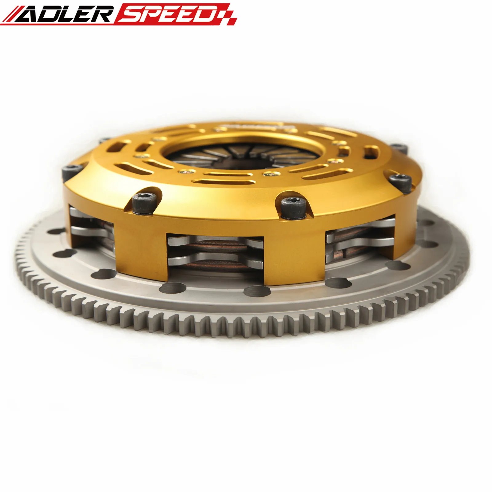 ADLERSPEED RACING CLUTCH TWIN DISC SET for ECLIPSE TALON TSi LASER RS 4G63 TURBO Fits AWD vehicles with 6 bolt crank only