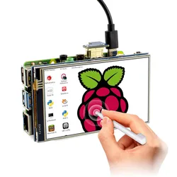 Newest Version 4 Inch IPS LCD Display Resistive Touch Screen 800 x 480 HD Touchscreen Displays for Raspberry Pi 4B 3B + 3B