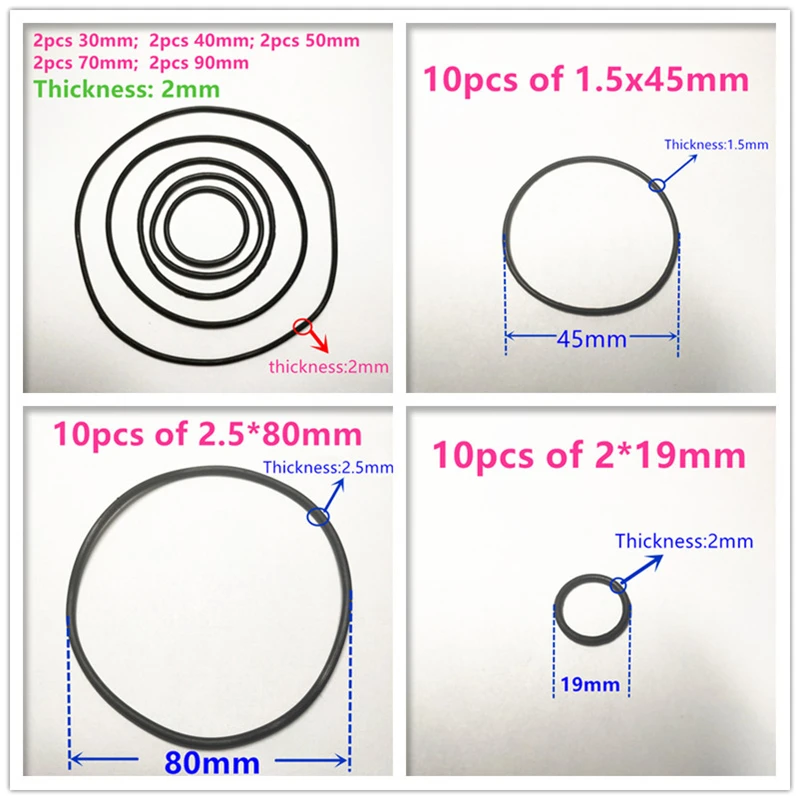 9 Sizes Silicone Rubber Band Pulley Transmission Engine Drive Round Beslts Tape DIY Toy Module Car Motor Stretch Droppshipping