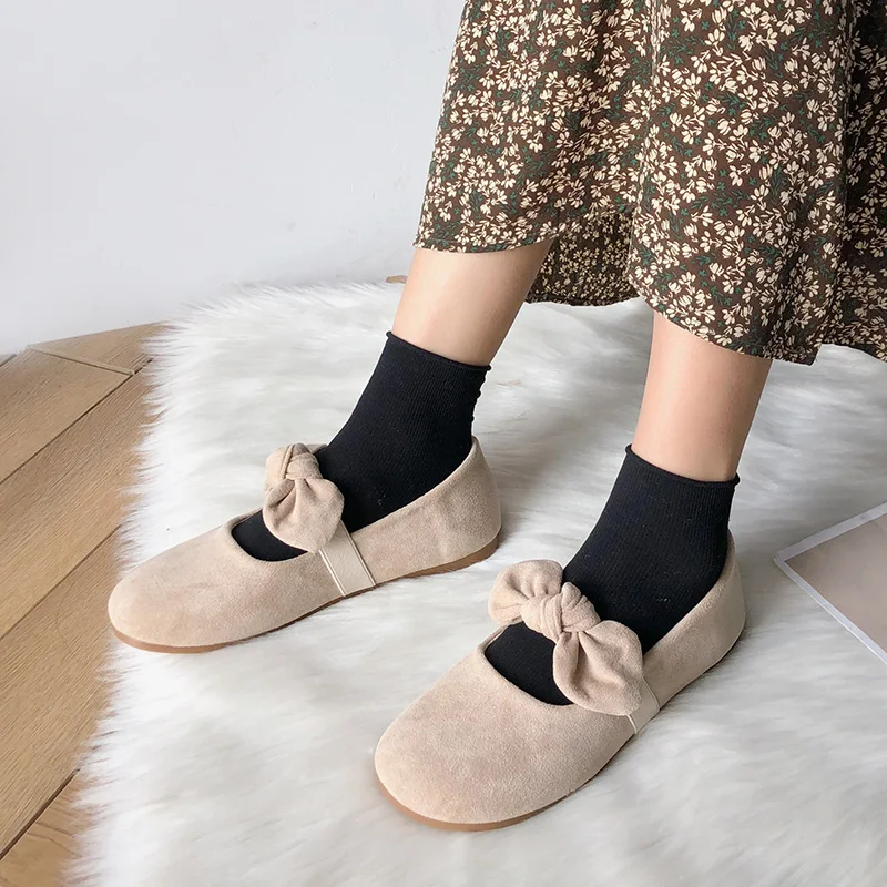 Fairy Lady – chaussures de Style artistique pour femmes 2021, nouvelles chaussures assorties et mignonnes à pois pour étudiantes, souliers doux à coupe basse, printemps