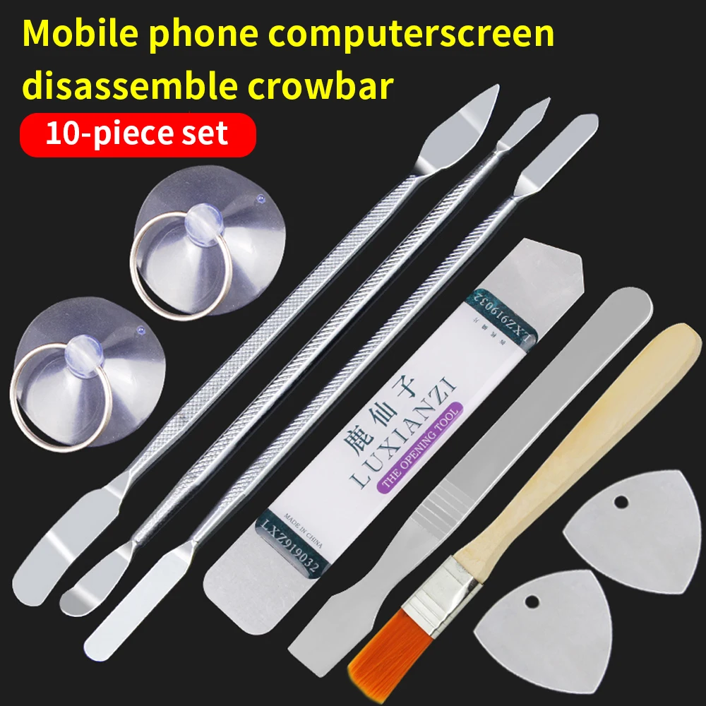 LUXIANZI Set di strumenti per l'apertura della riparazione dei telefoni cellulari per iPhone iPad Computer portatile smontare le pinzette del piede di porco Kit di utensili manuali