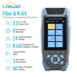 Mini OTDR-Fibre Optique Réflectomcirculation avec 9 Canonaux VFL OLS OPM, Câble de Carte Événement, Ethernet, Testeur, Multi Langue