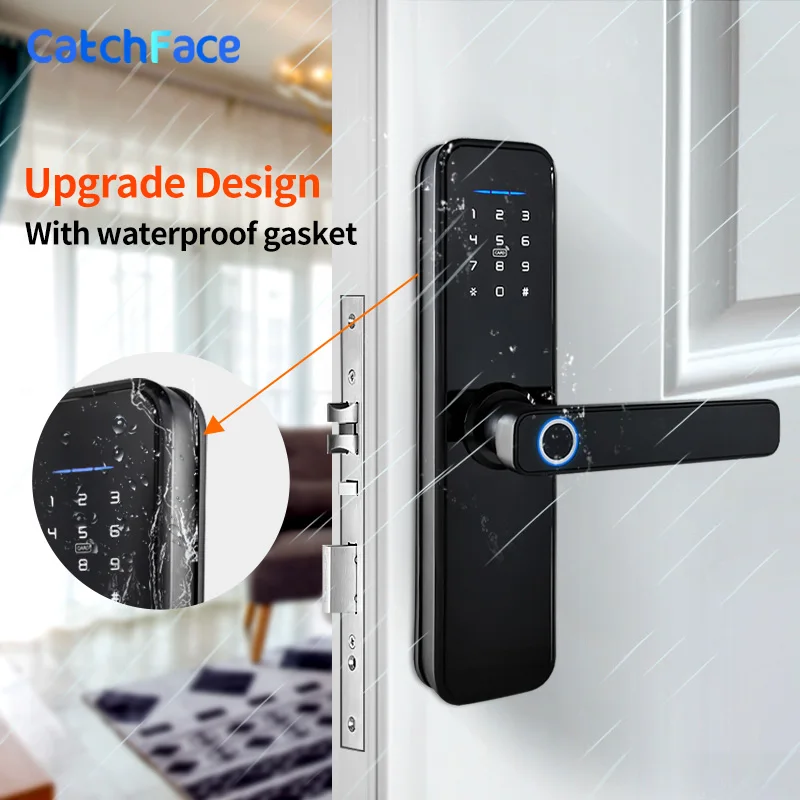 WIFI App Electronic Door Lock  Biometric Fingerprint Door Lock RFID Bluetooth smart Digital Keyless Lock TTlock