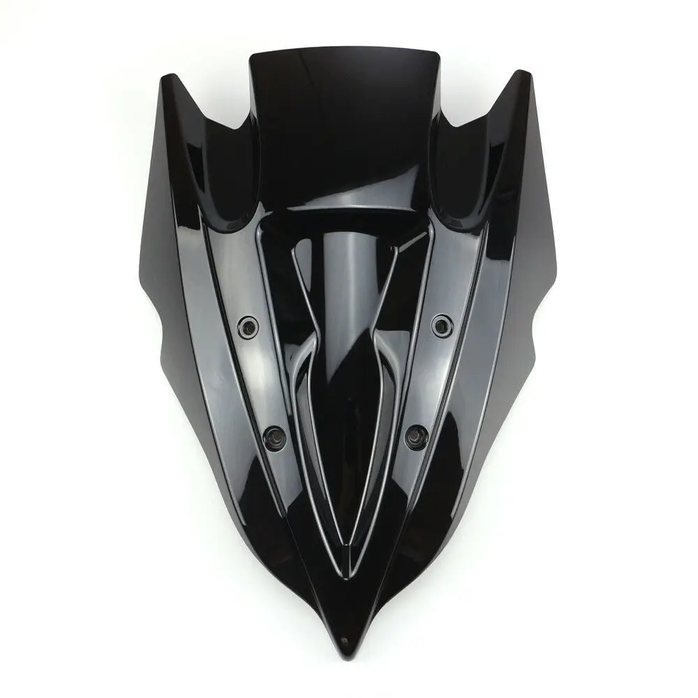 Motorfiets Black Double Bubble Voorruit Voorruit Screen Abs Shield Fit Voor Kawasaki Z250 Z300 2013-2018