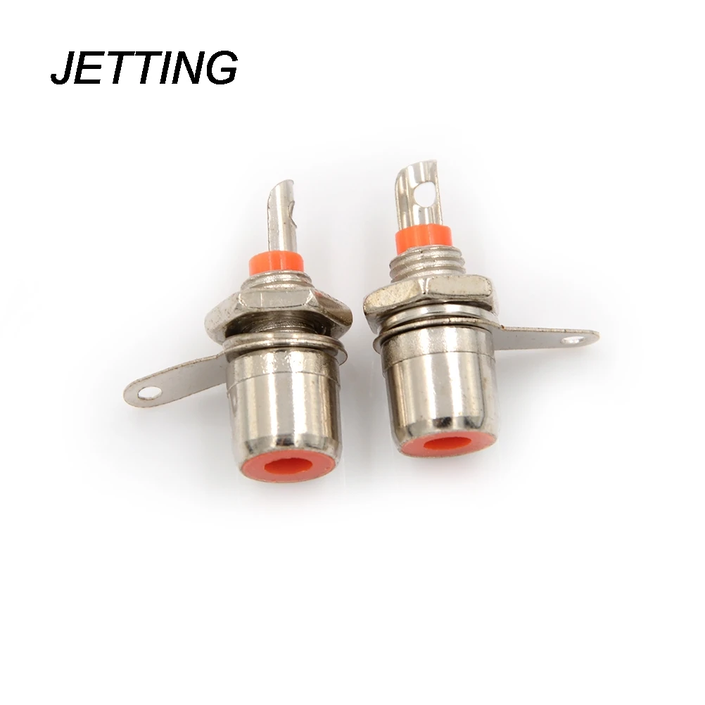 4 Stks/partij Rca Chassis Panel Mount Jack Plug Socket Connectors Professionele Audio Connectors