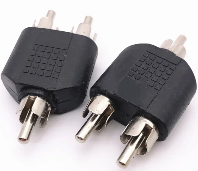 

RCA Male Lotus Male AV One in Two Double RCA Male Adapter