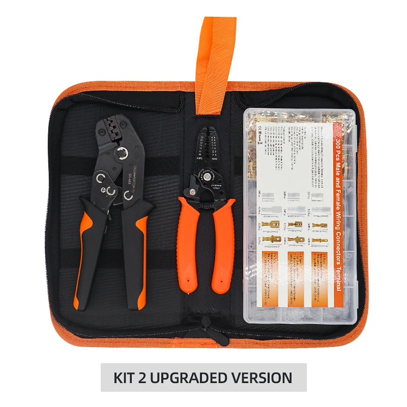 Imagem -02 - Multifuncional Crimping Alicate Grupo Wire Stripper Cortador de Cabo Terminal Crimper Kit de Ferramentas Manuais 28 48 63 Plug 270 Pcs 300 Pcs Sn48b