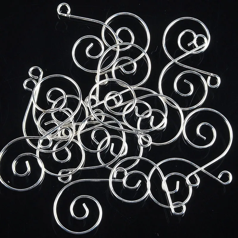 

Sliver Metal Hook Buckles Bowtie Connectors For Crystal Glass Beads Pins Decorate Accessories