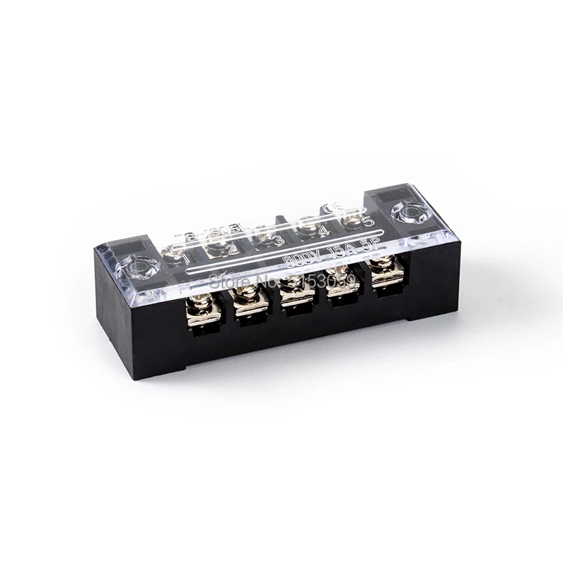 TB-2505 Terminal Block Strip TB Wire Connector Wiring Tool 25A 600V Dual Row Barrier Screw 1pcs