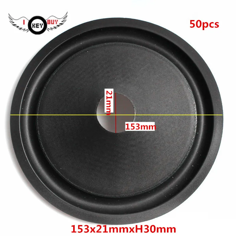 50 pcs/Lot 153x21xH30mm 6 Inch Speaker Drum Paper Cone Basin Foam Ring Suspension Bass Woofer  DIY Repair Accessories Wholesale