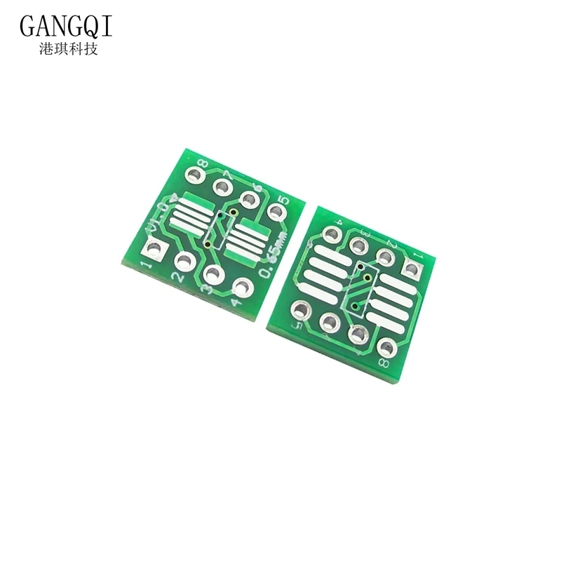 10PCS SOP8 turn DIP8 / SMD to DIP IC adapter Socket SOP8/TSSOP8/SOIC8/SSOP8 Board TO DIP Adapter Converter Plate 0.65mm 1.27mm