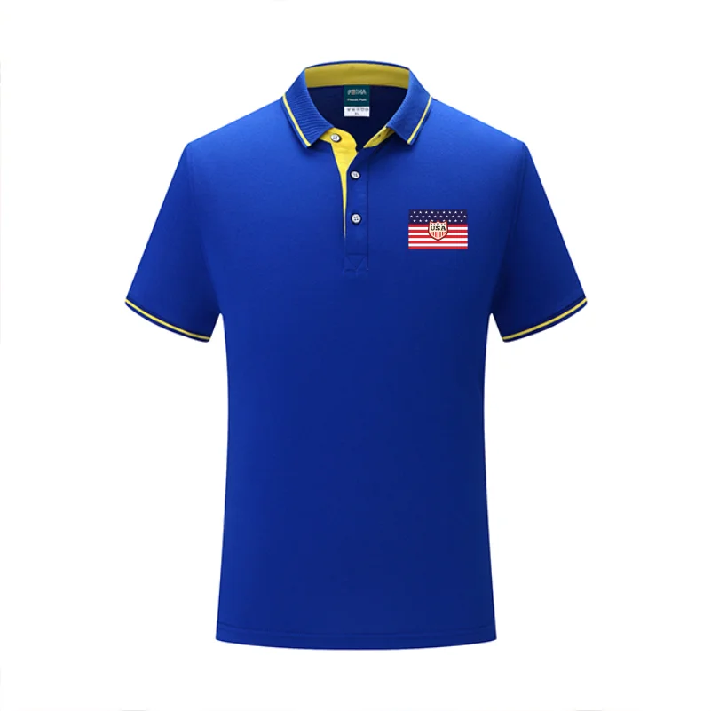 10 colors Casual Summer Short-sleeved Solid Color Cotton POLO Shirt Personal Group Uniform Custom Printed Design Photo LOGO