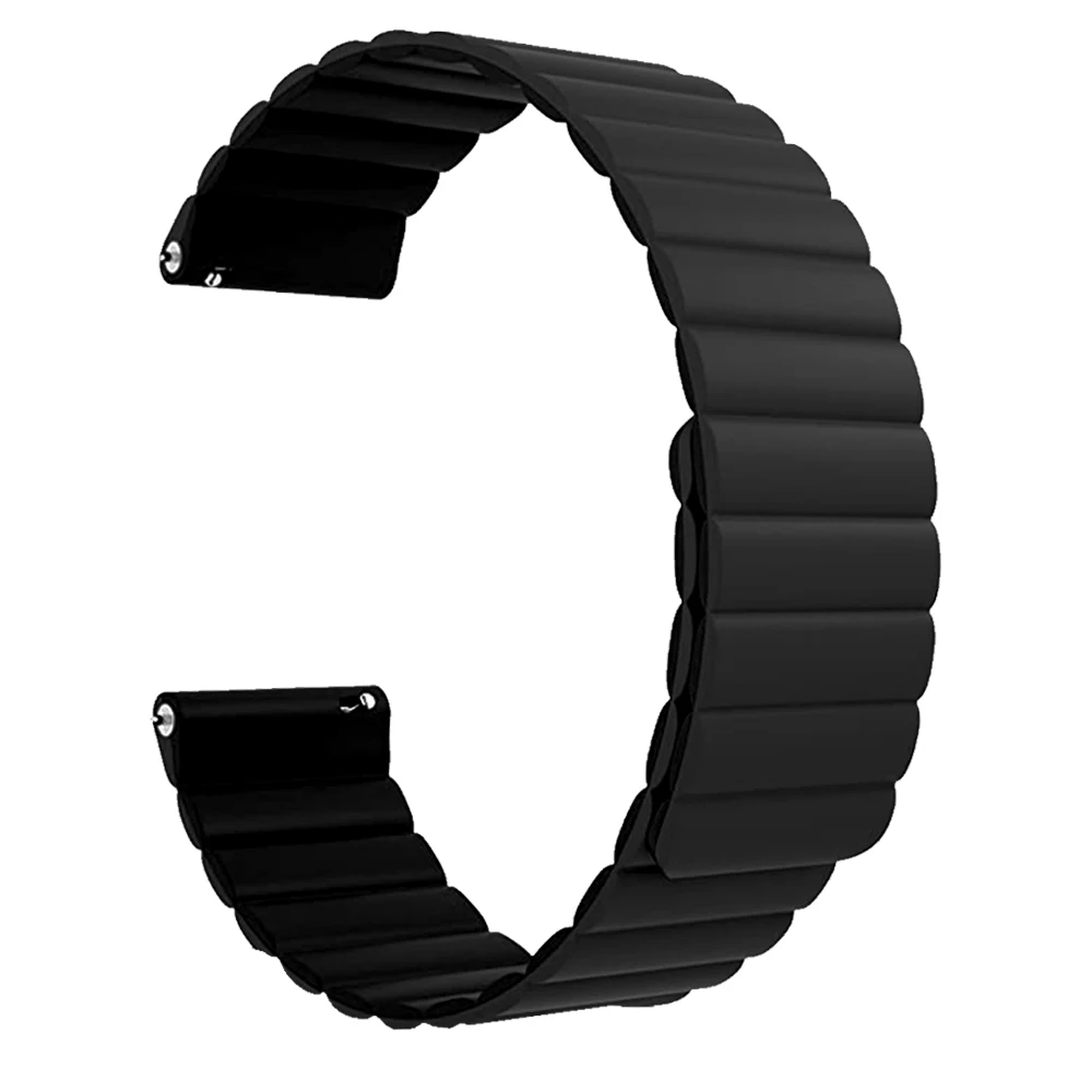 20/22mm Magnetic Strap for Samsung Galaxy Watch Bands 4 3 41/45mm Soft Silicone Wrist Band for Galaxy 42/46mm Active 2 Bracelet