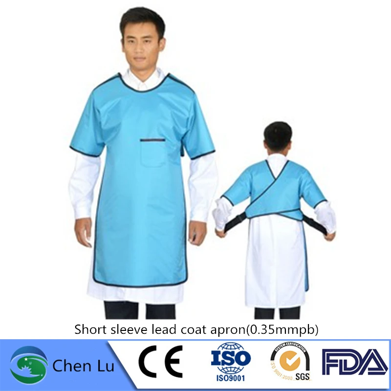 

Genuine x-ray protective short sleeve clothing Hospital, laboratory applicable radiological protection 0.35mmpb lead coat apron