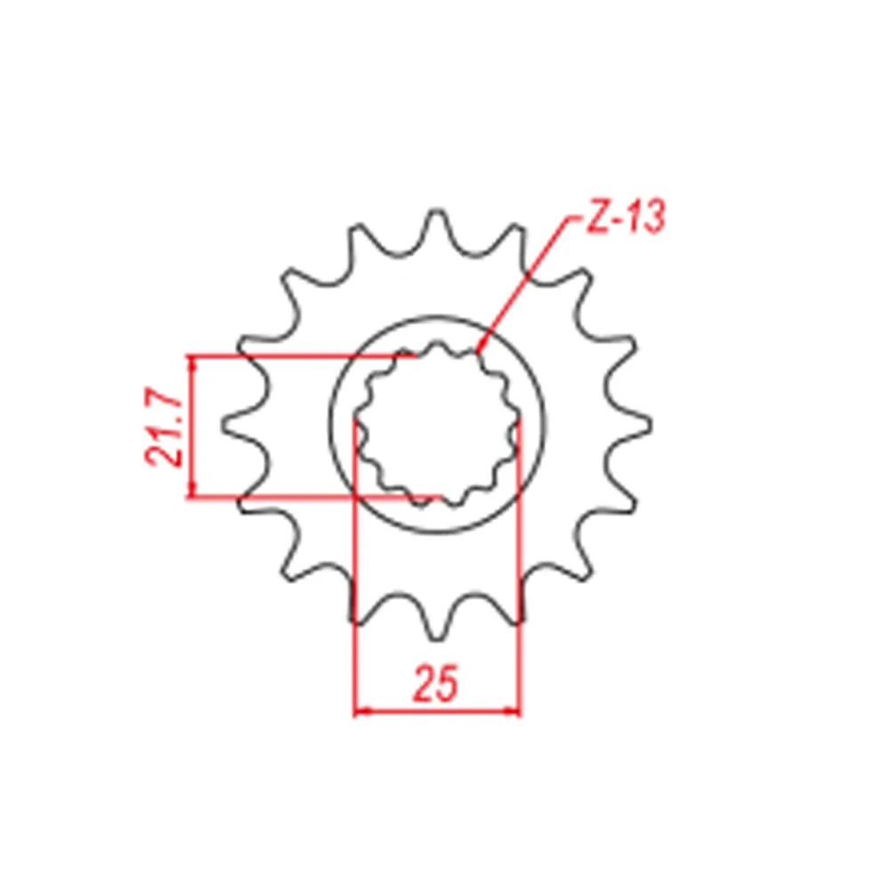 525 16T Front Sprocket Gear Staring Wheels For Yamaha FZ6 Fazer S2 ABS FZ6S YZF600 YZF-R6 YZF 600 750 R6 S R6S YZF750 YZF750R