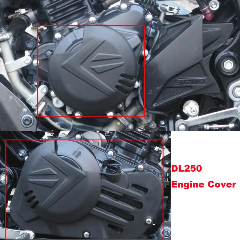 

DL 250 VStrom Modified Motorcycle Engine Clutch Cover Guard Magneto Protection Case Stator Crash Slider For Suzuki V-Storm DL250