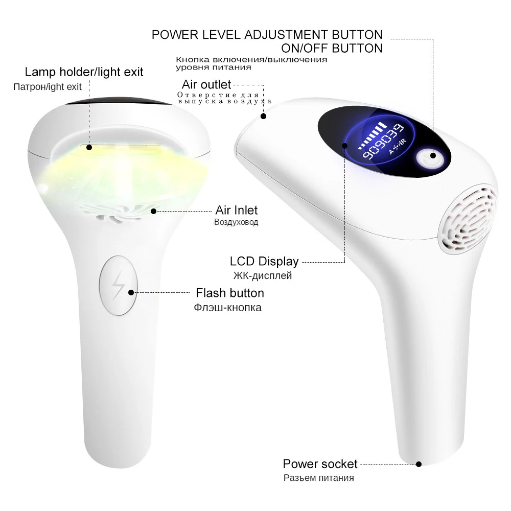 2023New 900000Flashes Laser Epilator Laser Hot Sell  Permanent IPL Photoepilator Hair Removal Painless Electric Epilator Machine