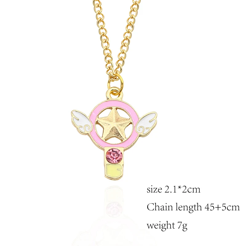 DIY Trendy Pendant Of Anime Sakura Kuluo Card Captor Bird Head Kero Necklaces&Pendants Chains Childhood Party Gifts Fashion