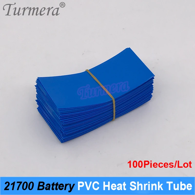 Turmera 100 Miếng 21700 Pin Nhựa PVC Nhiệt Ống Bọc 35*78Mm Cho Đèn Pin Hoặc Điện 21700 pin Lithium Sử Dụng