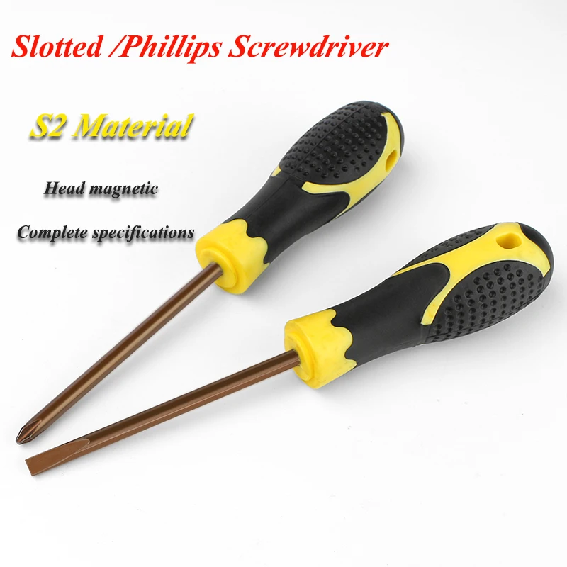 S2 alloy steel extended cross screwdriver small slotted screwdriver 6 extension screwdriver 8 