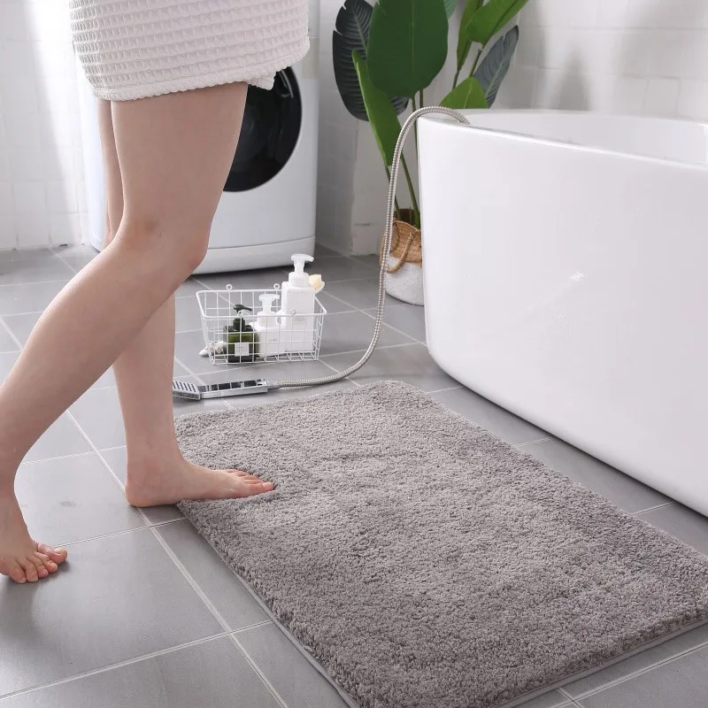 Super Absorption Bath Mat Non-slip Bathroom Carpet Rugs Soft Floor Mat for Bedroom Toilet Rug Doormat Long Bedside Mat 5 Sizes