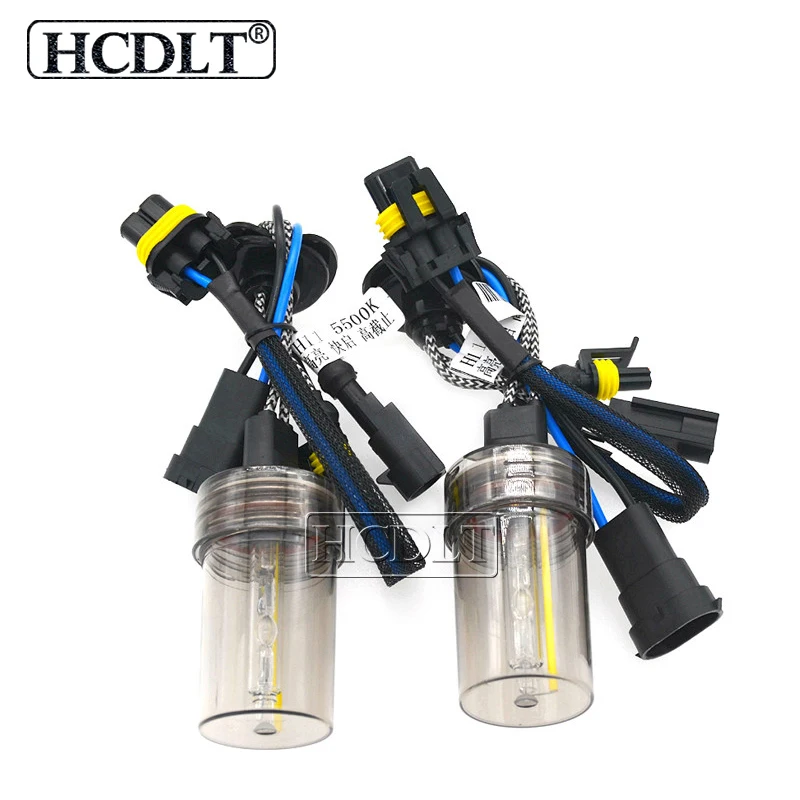 HCDLT Super Fast Bright 55W Xenon Bulb 12V 5500K H1 H3 H7 H11 HB3 9012 D2H Auto Car Light HID Lamps For 55W HID Conversion Kit