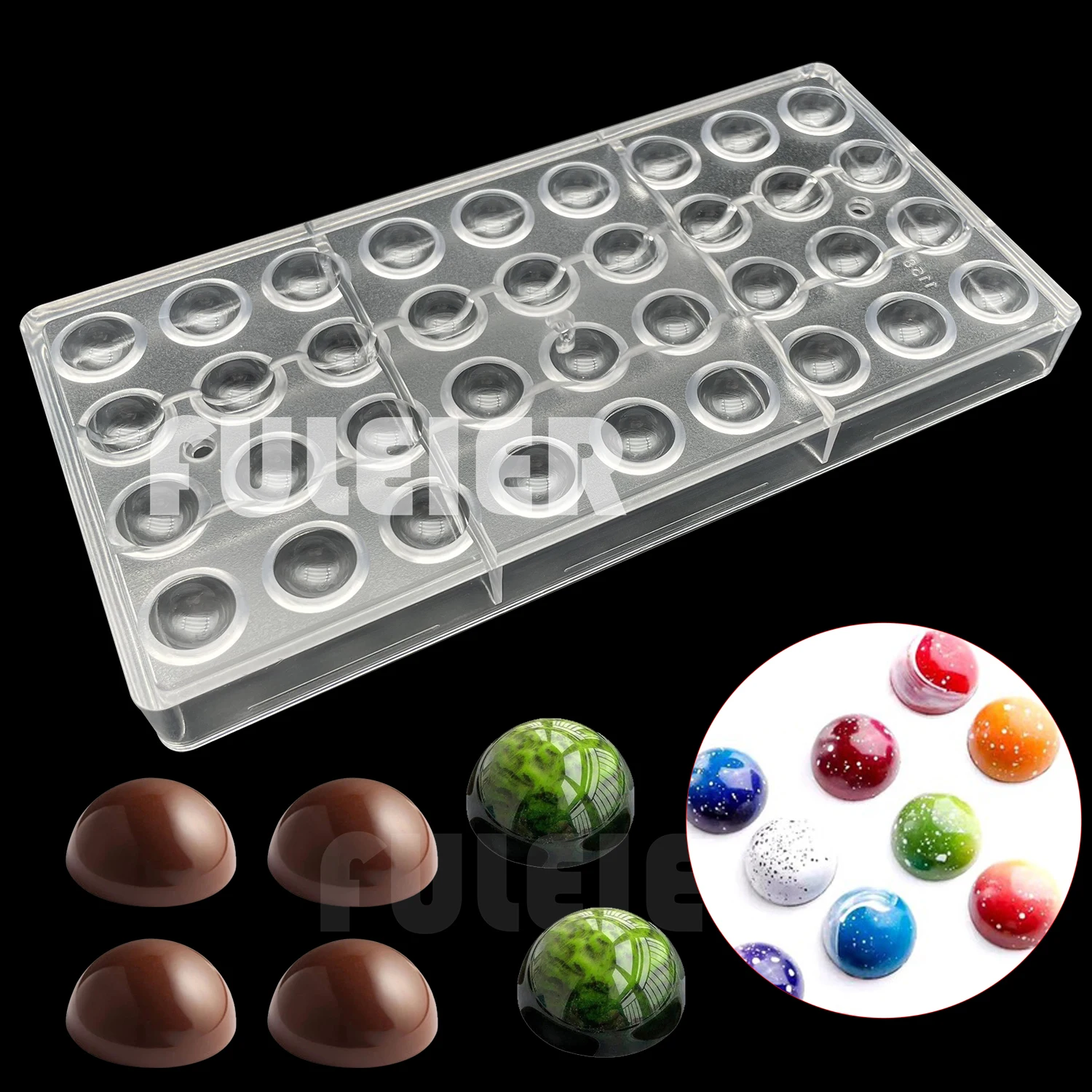 22 Style Polycarbonate Chocolate Molds Baking  Pastry Cake Sweets Candy Mold Chocolate Bar Mould Confectionery Tools Bakeware