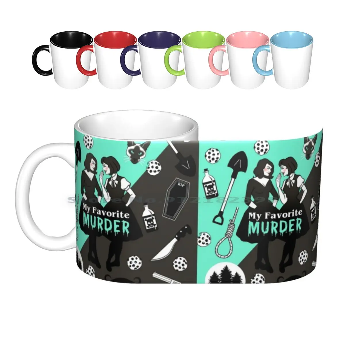 

My Favorite Murder Ceramic Mugs Coffee Cups Milk Tea Mug Mfm My Favorite Murder Podcast True Crime Murder Elvis Cookies