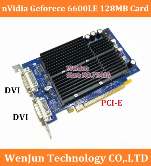 

original NVIDIA GeForce 6600LE 128M PCI-E Video Graphic Card for Powermac G5 PCI-E slot machine