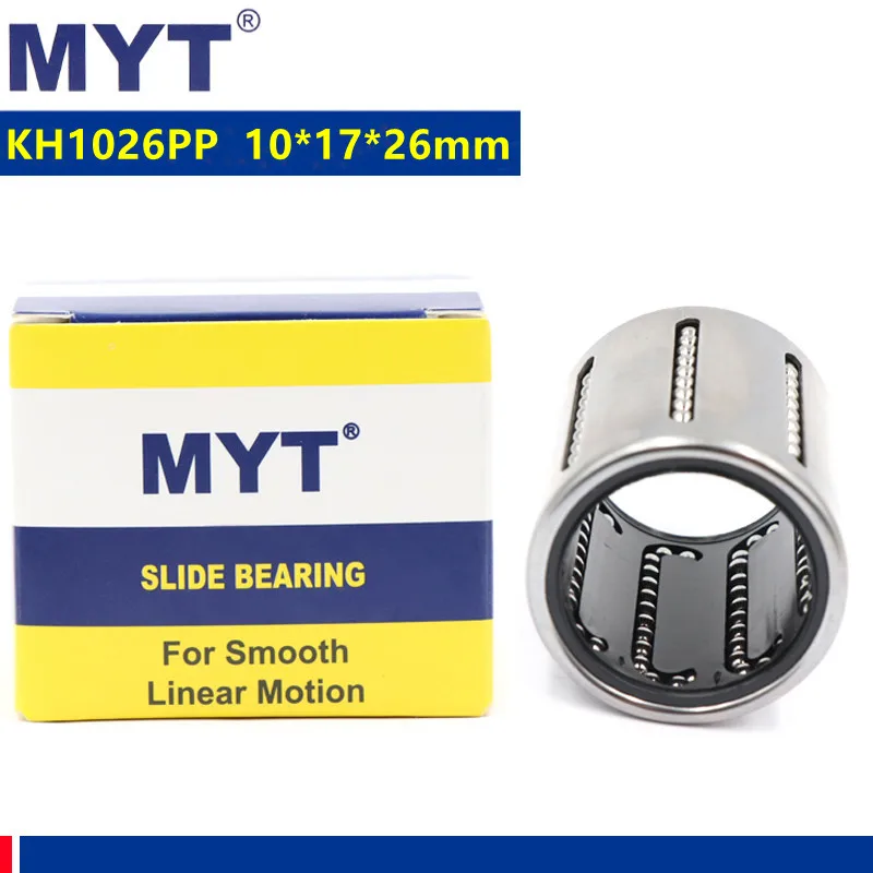 MYT high precision KH1026PP 10*17*26 mm Compact Linear Bearing For CNC Router 3d printer 10mm shaft