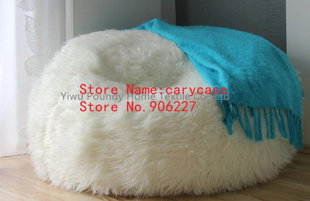 micro soft extra large adults shaggy fur pink bean bag sofa living room sitting lounger,elegant beanbag chair