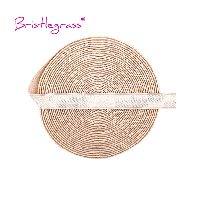 BRISTLEGRASS 2 5 10 Yard 3/8" 10 mm glänzender Nylon-BH-Träger, elastisches Spandex-Satinband, Schulterband, Unterwäsche, Dessous, Nähbesatz – Detail 14