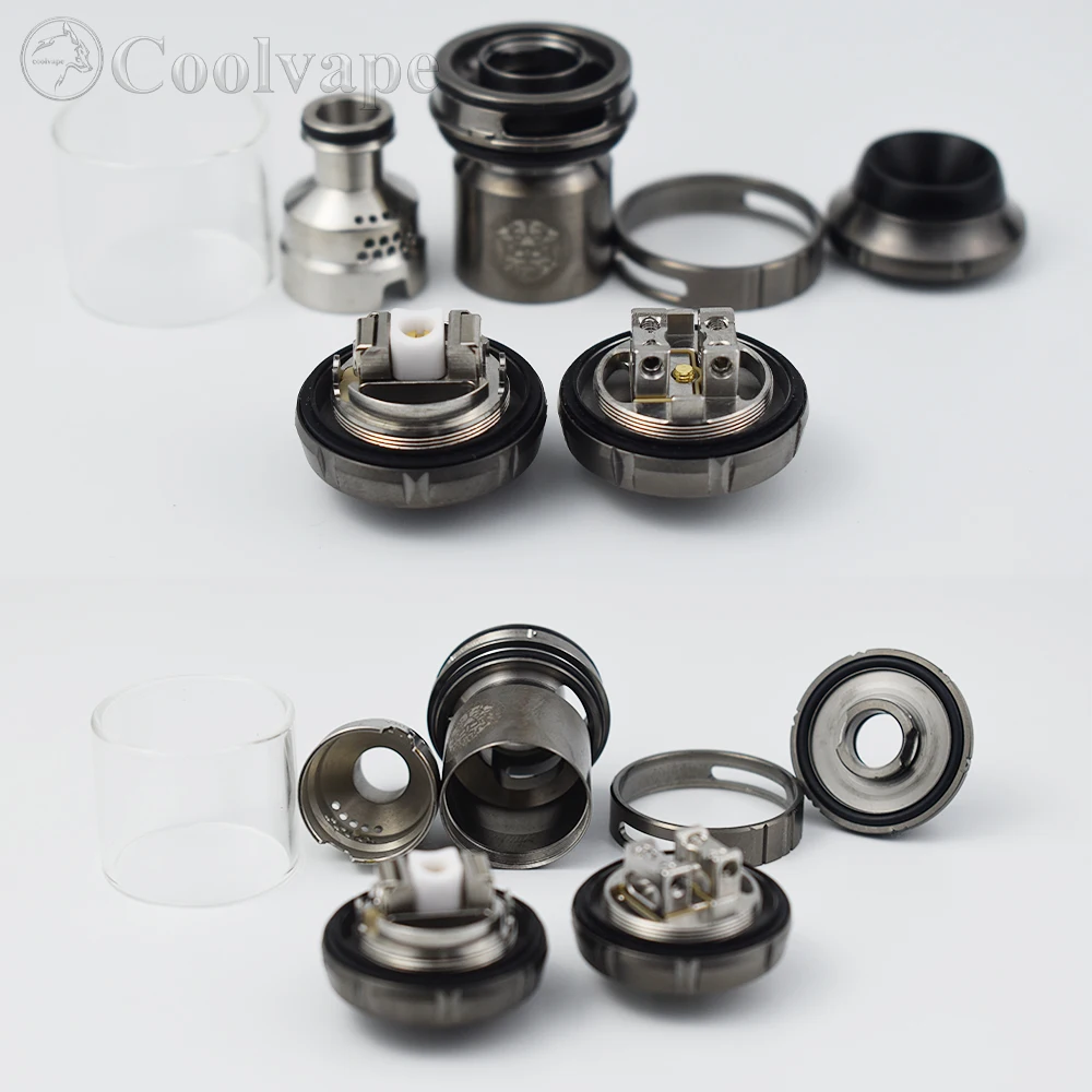 Atomizador RTA Zeus de vapeo estilo rta x, cubierta de malla, rta, 3,5 ml/4,5 ml, 316ss, 25mm, RTA