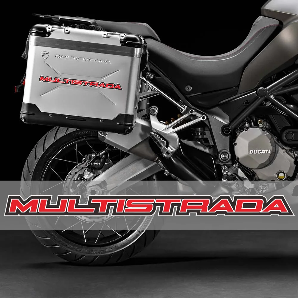 

For Ducati MULTISTRADA 950 1260 S ENDURO Motorcycle Stickers Decal Tail Top Side Panniers Luggage Aluminium Box Case 950 1260