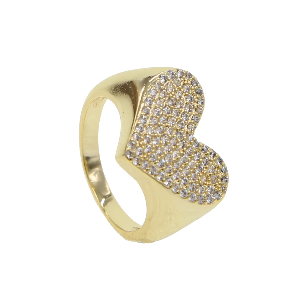 girlfriend gift Fashion Heart Shaped Crystal Ring Wedding Ring Female Engagement Ring Charm Jewelry 2019 Ring Party Gift