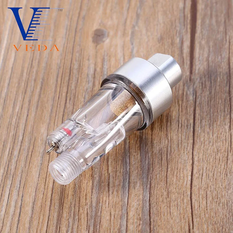 Imagem -05 - Mini Separador em Linha de Aerógrafo para Suprimentos Filtro de ar e Armadilha de Água para Conexões em Aerógrafos e Mangueiras com Roscas de 8