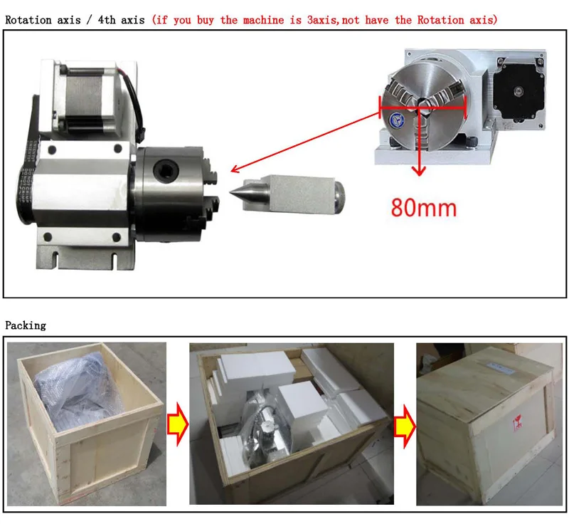 DIY CNC 3040 Engraving Router 1.5KW 2.2KW 4Axis USB Port Metal Wood Milling Machine ER11 ER16 Collects Mach3 Controller Kit