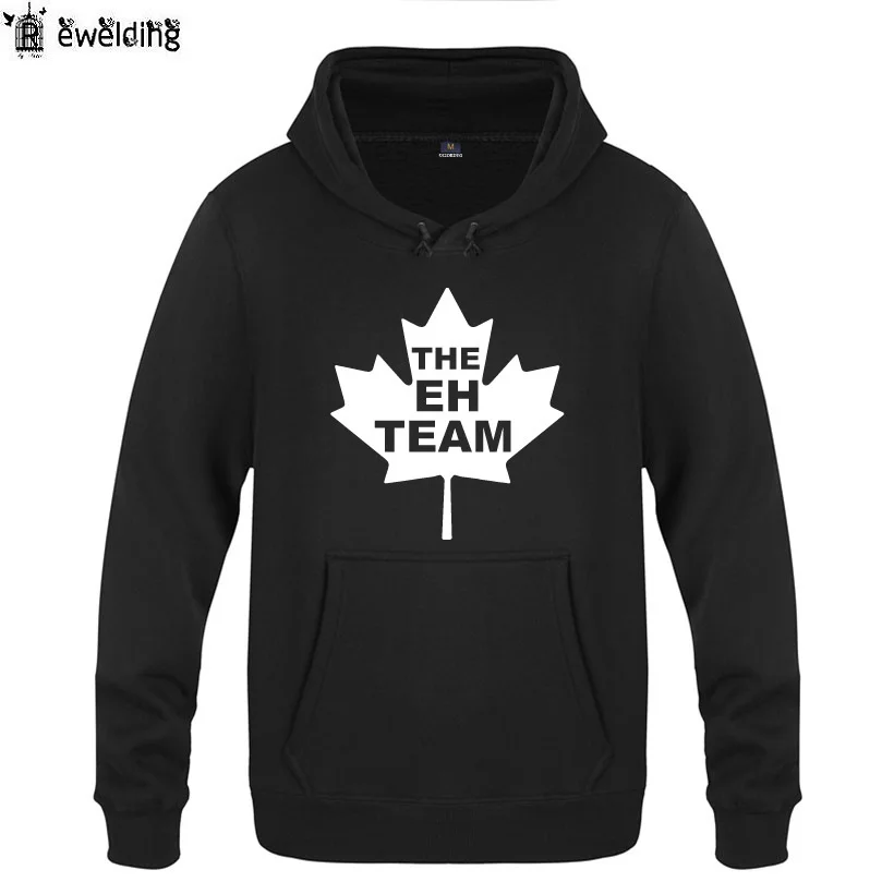 Canadian Pride "EH Team" Men's Fleece Hoodie