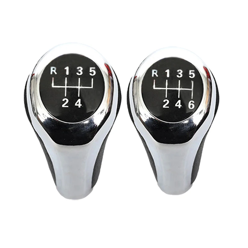 

Silver Gear Shift Knob For BMW 1 3 5 6 Series E46 E53 E60 E61 E63 E65 E81 E82 E83 E87 E90 E91 E92 X1 X3 X5 M Glossy Matte